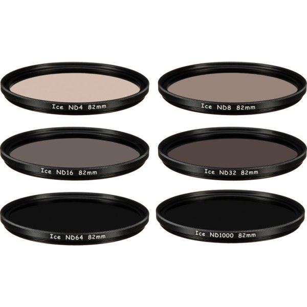 82mm Solid ND Filter Kit (2, 3, 4, 5, 6, 10-Stop)