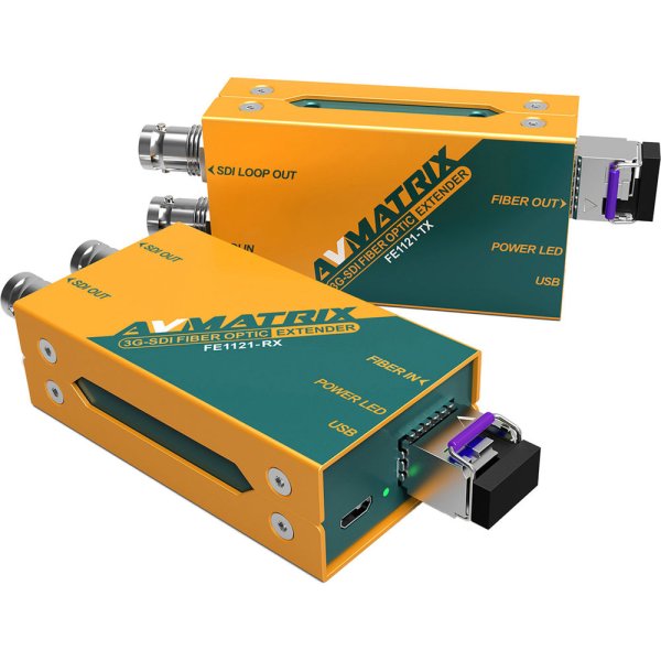 3G-SDI Fiber Optic Extender Transmitter & Receiver Set