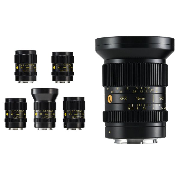 SP3 Full-Frame 6-Lens Prime Set